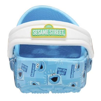 Electric Blue - Back - Crocs Sesame Street Toddler Classic Cookie Monster Clogs