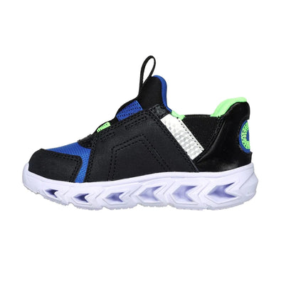 Black-Blue-Lime - Back - Skechers Boys Hypno-Flash 2.0 - Vexlux Trainers