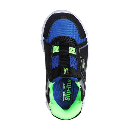 Black-Blue-Lime - Lifestyle - Skechers Boys Hypno-Flash 2.0 - Vexlux Trainers