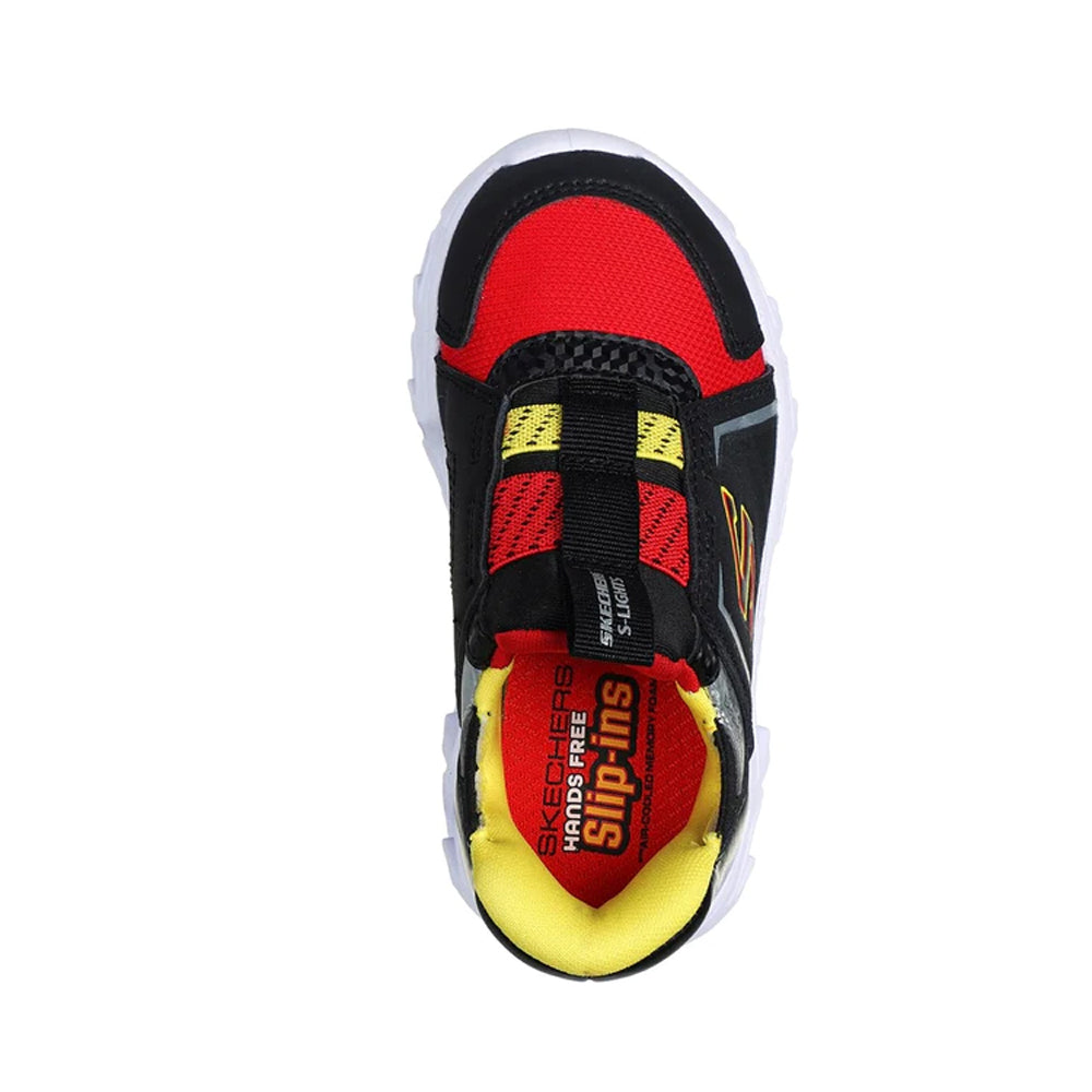 Black-Red - Lifestyle - Skechers Boys Hypno-Flash 2.0 - Vexlux Trainers