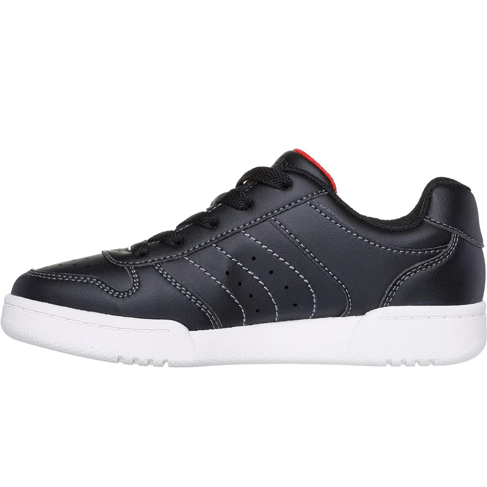 Black - Back - Skechers Boys Quick Street - Vorton Trainers