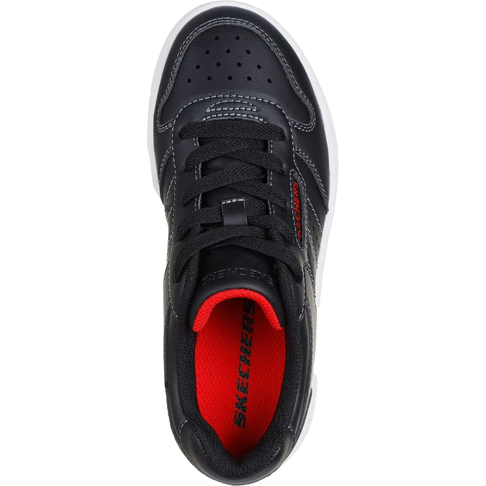 Black - Lifestyle - Skechers Boys Quick Street - Vorton Trainers