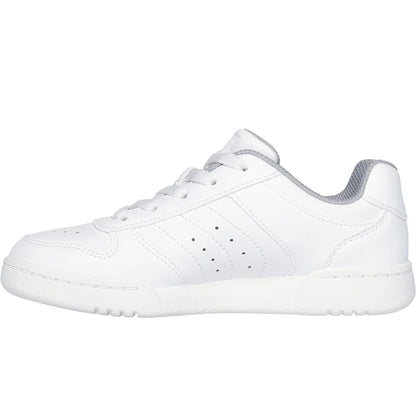 White - Back - Skechers Boys Quick Street - Vorton Trainers