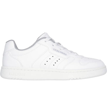 White - Side - Skechers Boys Quick Street - Vorton Trainers