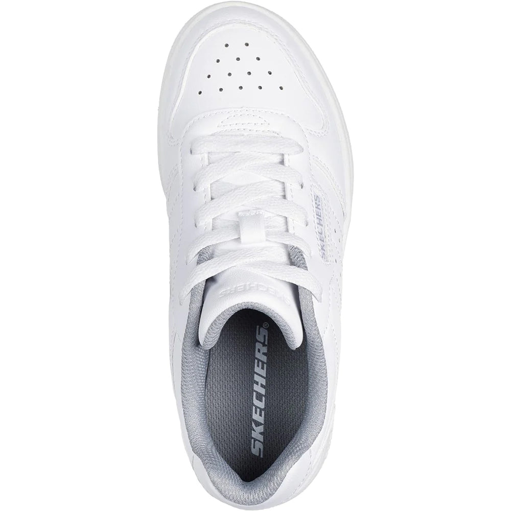 White - Lifestyle - Skechers Boys Quick Street - Vorton Trainers