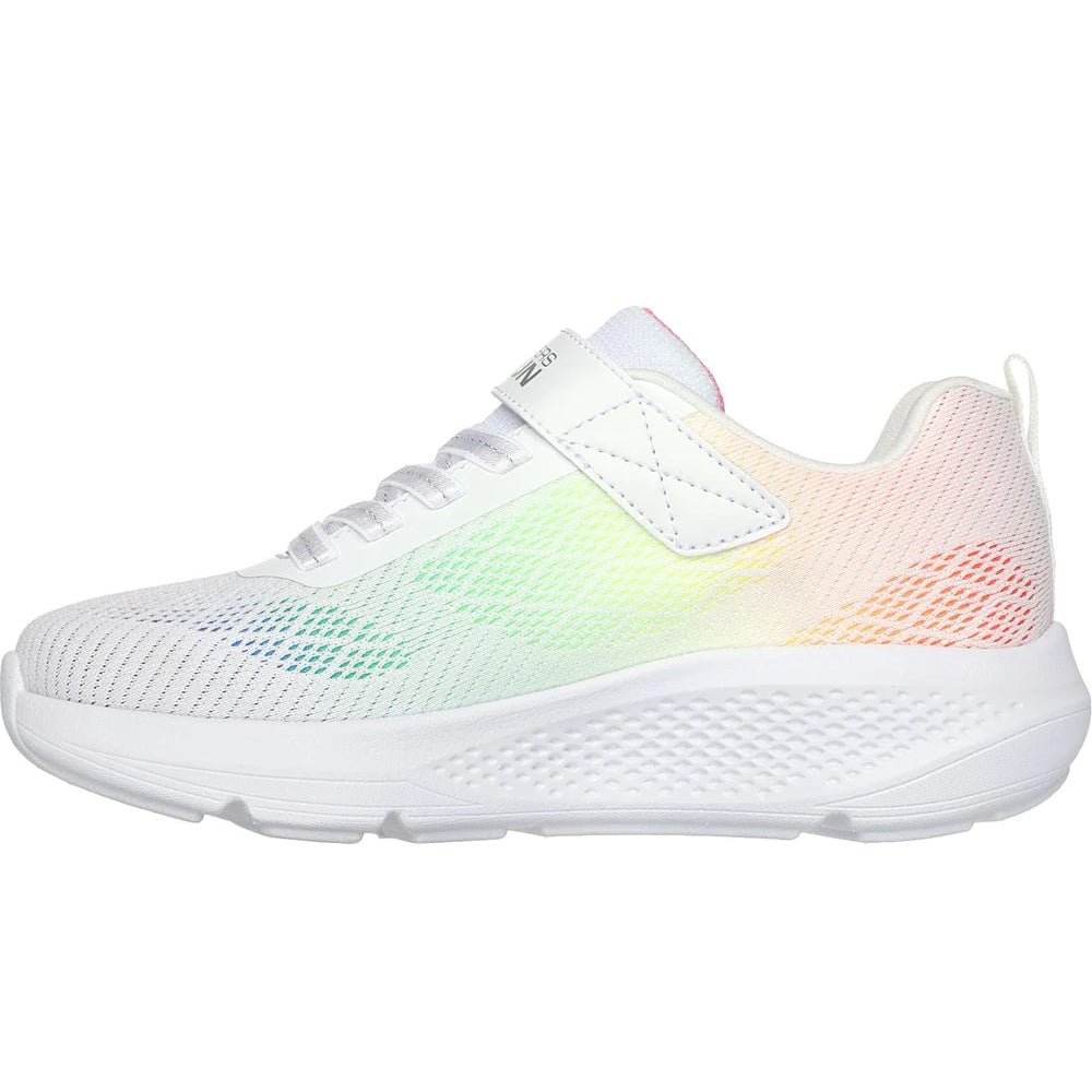 White-Multicoloured - Back - Skechers Girls Go Run Elevate Ombre Sprint Trainers