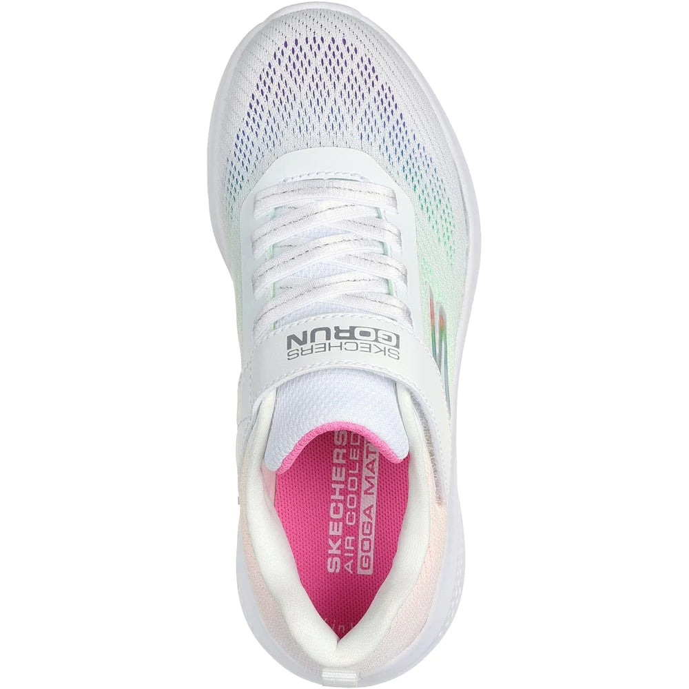 White-Multicoloured - Lifestyle - Skechers Girls Go Run Elevate Ombre Sprint Trainers