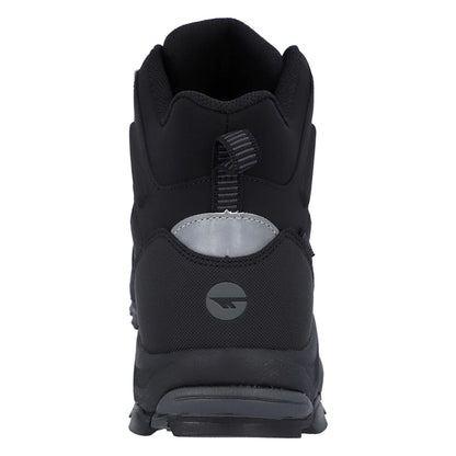 Black-Carbon Grey - Back - Hi-Tec Mens Jackdaw Waterproof Mid Cut Boots