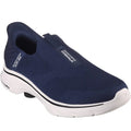 Navy - Front - Skechers Mens Go Walk 7 - Easy On 2 Shoes