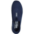 Navy - Side - Skechers Mens Go Walk 7 - Easy On 2 Shoes