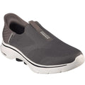 Grey-Yellow - Front - Skechers Mens Go Walk 7 - Easy On 2 Shoes