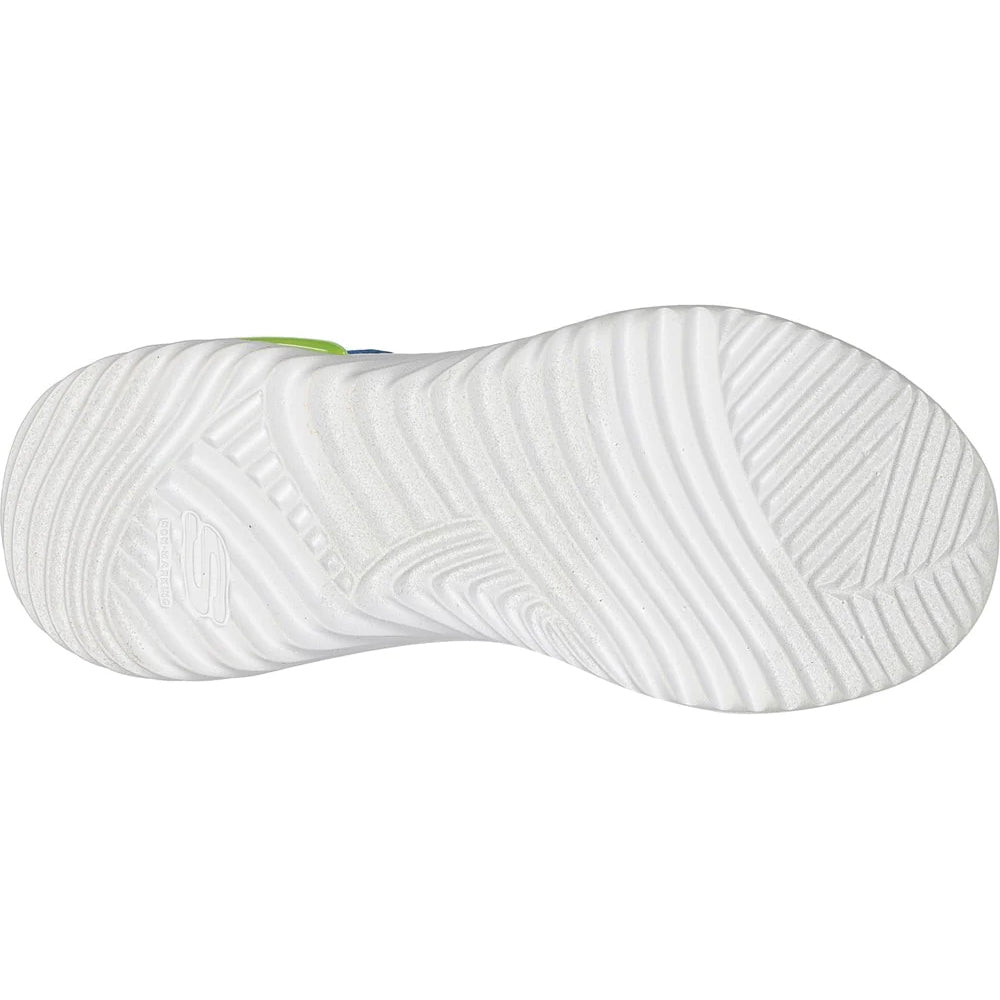 Blue-Lime - Lifestyle - Skechers Boys Bounder-Tech Trainers