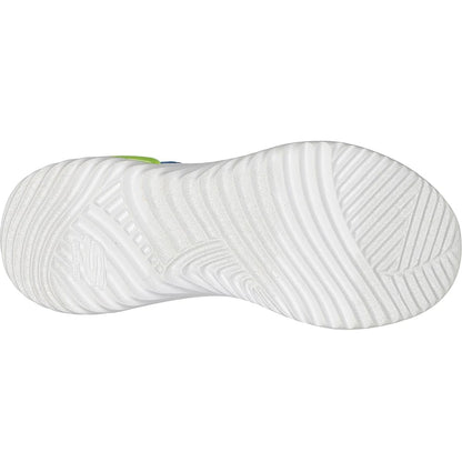 Blue-Lime - Lifestyle - Skechers Boys Bounder-Tech Trainers