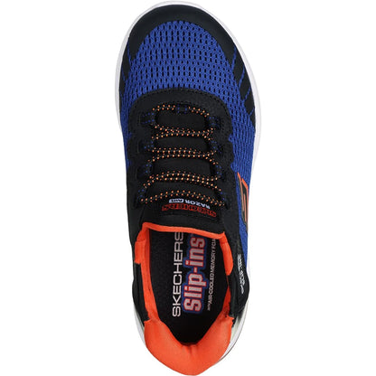 Royal Blue-Black - Side - Skechers Boys Razor Air - Hyper-Brisk Trainers