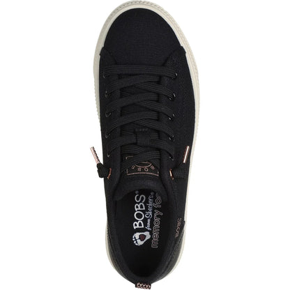 Black - Side - Skechers Womens-Ladies Bobs Copa Trainers