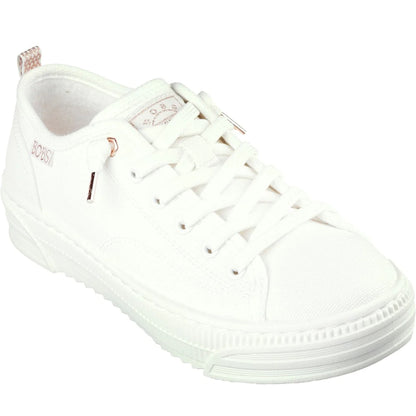 Off White - Front - Skechers Womens-Ladies Bobs Copa Trainers