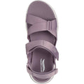Lavender - Side - Skechers Womens-Ladies Go Walk Arch Fit Sandals
