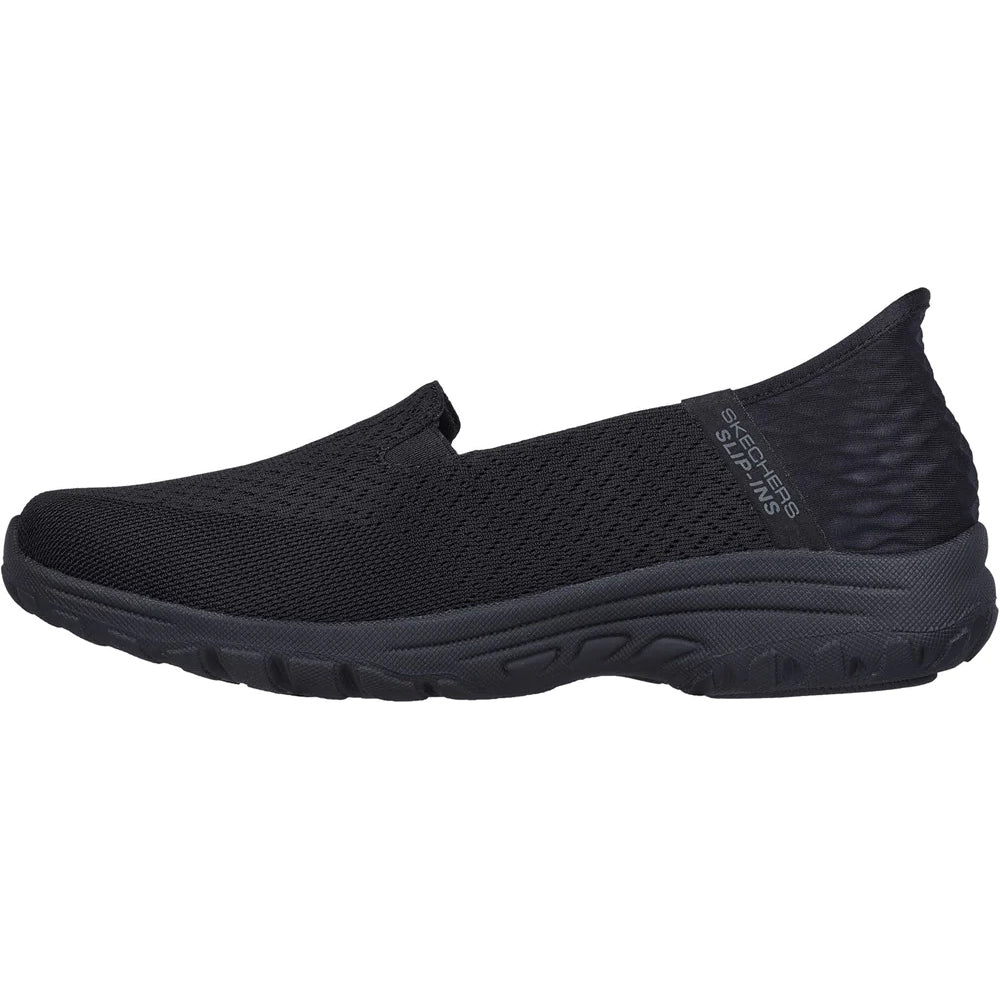 Black - Back - Skechers Womens-Ladies Reggae Fest 2.0 - Guiding Shoes