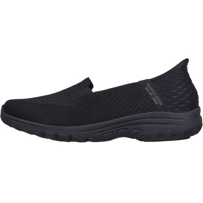 Black - Back - Skechers Womens-Ladies Reggae Fest 2.0 - Guiding Shoes