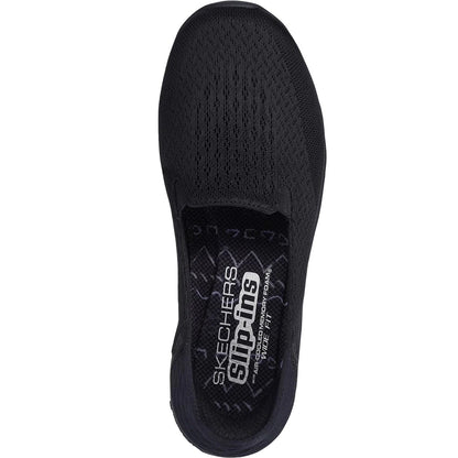 Black - Side - Skechers Womens-Ladies Reggae Fest 2.0 - Guiding Shoes