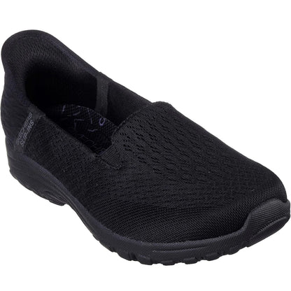 Black - Front - Skechers Womens-Ladies Reggae Fest 2.0 - Guiding Shoes