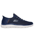 Navy - Side - Skechers Mens Summits - High Trainers