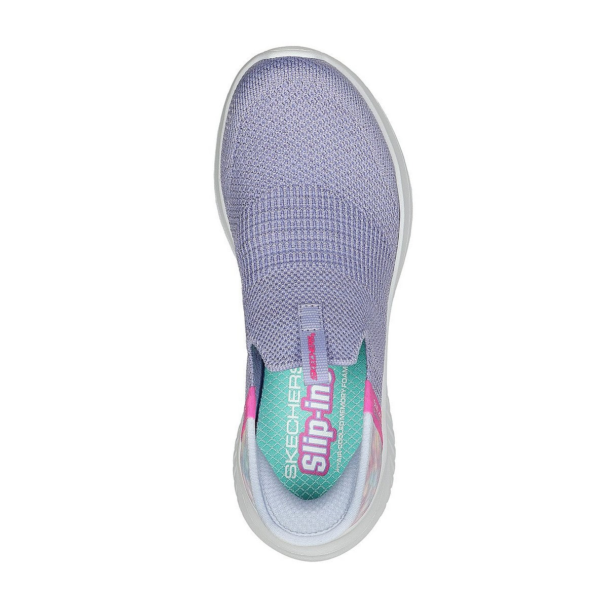 Lavender-Multicoloured - Side - Skechers Girls Ultra Flex 3.0 - Colory Wild Trainers