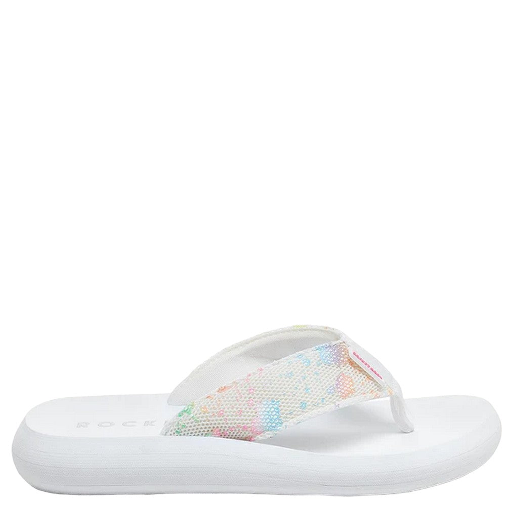 White - Pack Shot - Rocket Dog Womens-Ladies Spotlight Barker Flip Flops