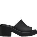 Black - Lifestyle - Crocs Womens-Ladies Brooklyn Heeled Sandals