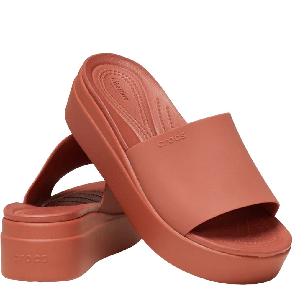Spice - Close up - Crocs Womens-Ladies Brooklyn Sliders