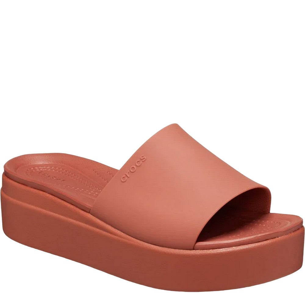 Spice - Front - Crocs Womens-Ladies Brooklyn Sliders
