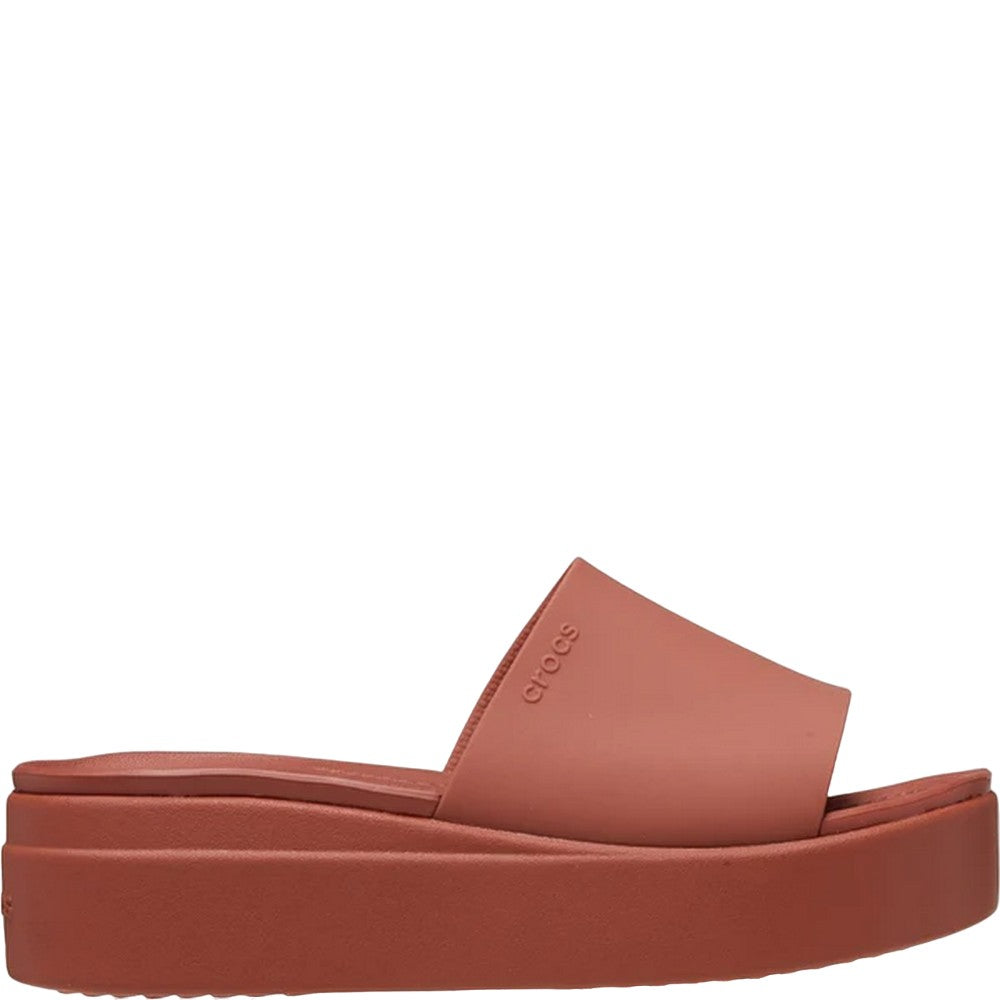 Spice - Pack Shot - Crocs Womens-Ladies Brooklyn Sliders