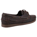 Brown - Back - Cotswold Mens Bartrim Leather Boat Shoes