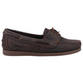 Brown - Side - Cotswold Mens Bartrim Leather Boat Shoes