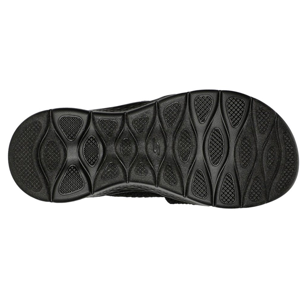 Black - Pack Shot - Skechers Womens-Ladies Go Walk Flex Sandals