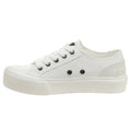 White - Side - Rocket Dog Womens-Ladies Jazzin Plus Trainers