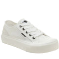 White - Front - Rocket Dog Womens-Ladies Jazzin Plus Trainers