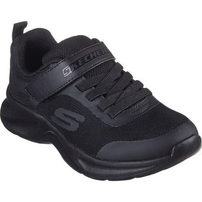 Black-Black - Front - Skechers Girls Dynamatic Trainers
