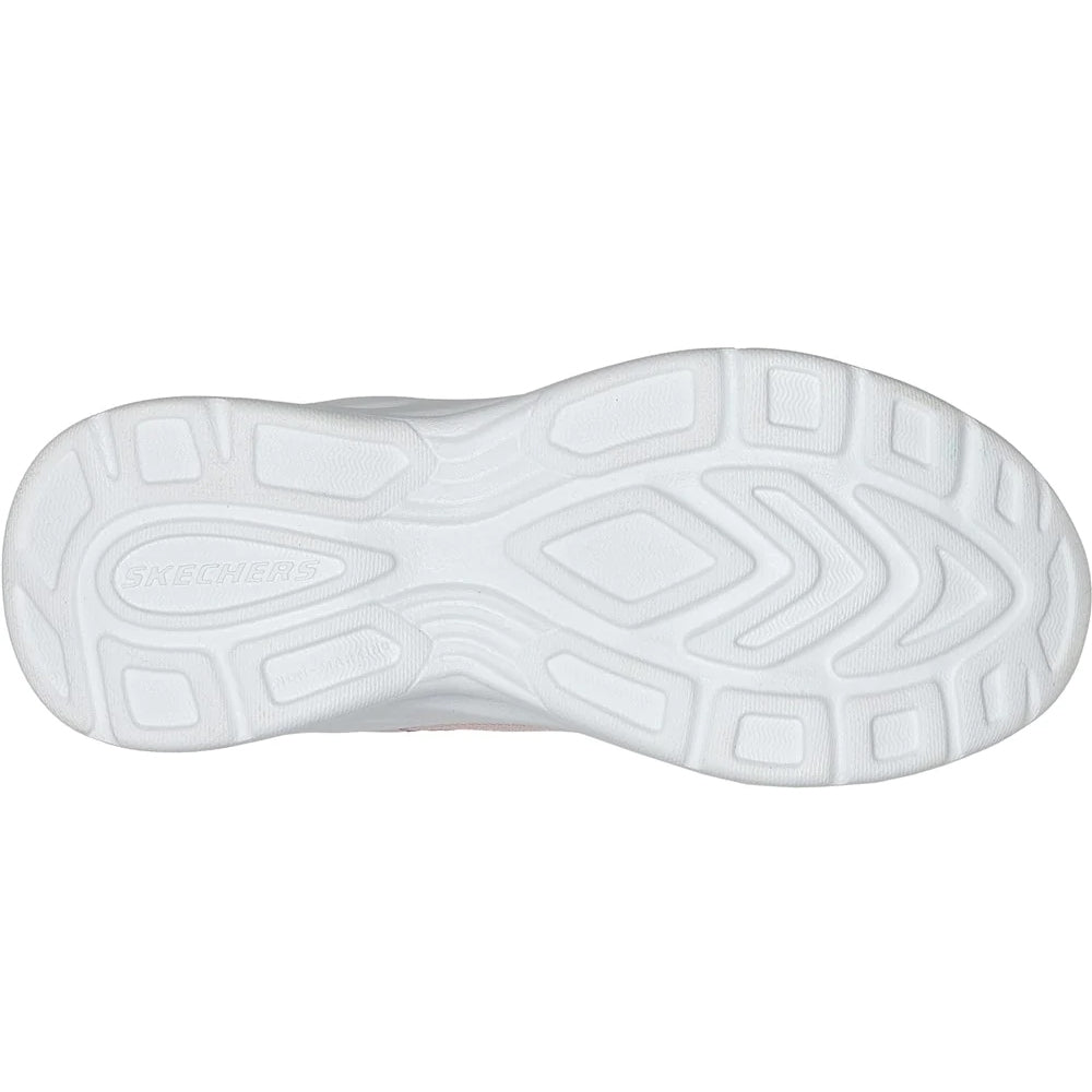 Light Pink - Side - Skechers Girls Dynamatic Trainers