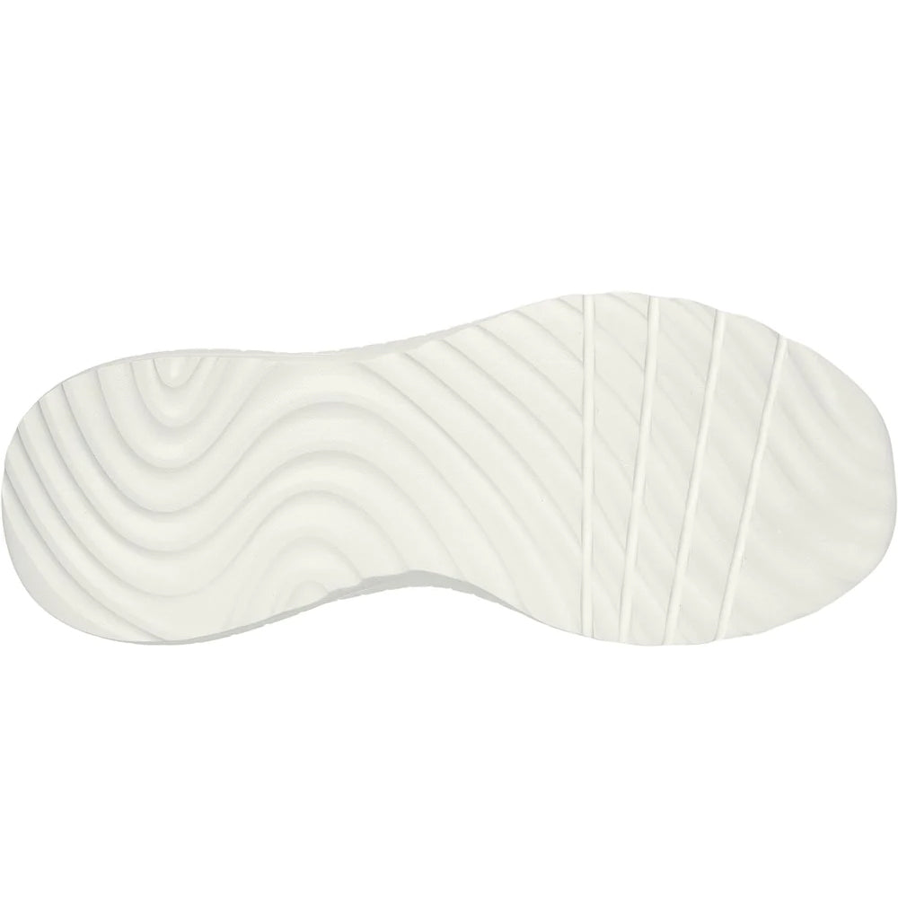 Black-White - Lifestyle - Skechers Womens-Ladies Bobs Sport Squad Chaos Trainers