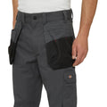 Charcoal - Side - Dickies Workwear Mens Utility Contrast Multi Pocket Work Trousers