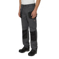 Charcoal - Front - Dickies Workwear Mens Utility Contrast Multi Pocket Work Trousers