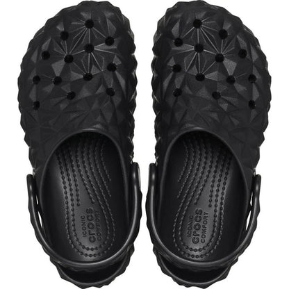 Black - Pack Shot - Crocs Childrens-Kids Classic Geometric Clogs