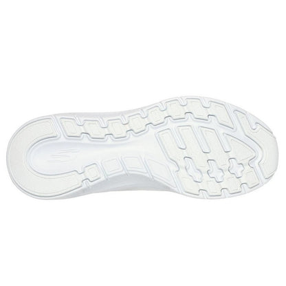 White-Silver - Back - Skechers Womens-Ladies Arch Fit 2.0 - Star Bound Leather Trainers
