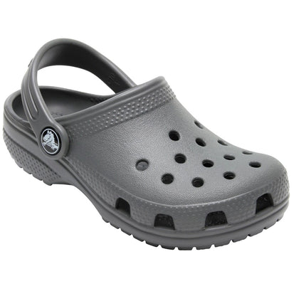 Slate Grey - Front - Crocs Toddler Classic Clogs