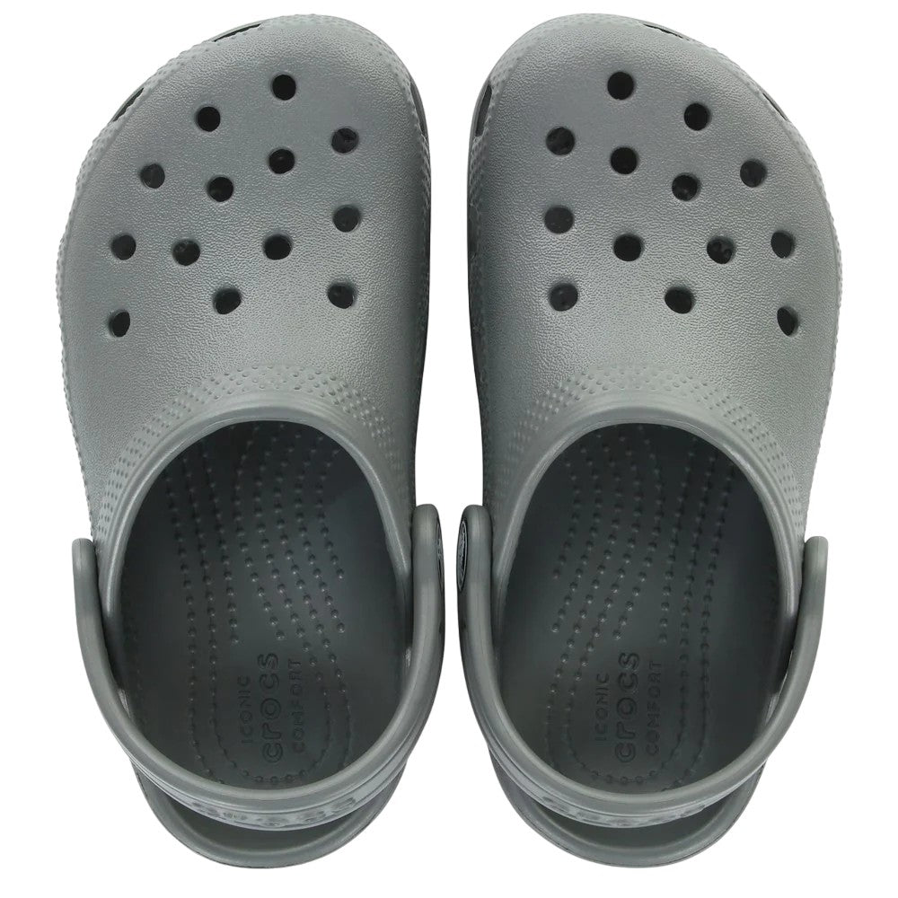 Slate Grey - Side - Crocs Toddler Classic Clogs