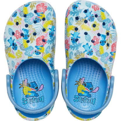 Oxygen Blue - Side - Crocs Toddler Stitch Clogs