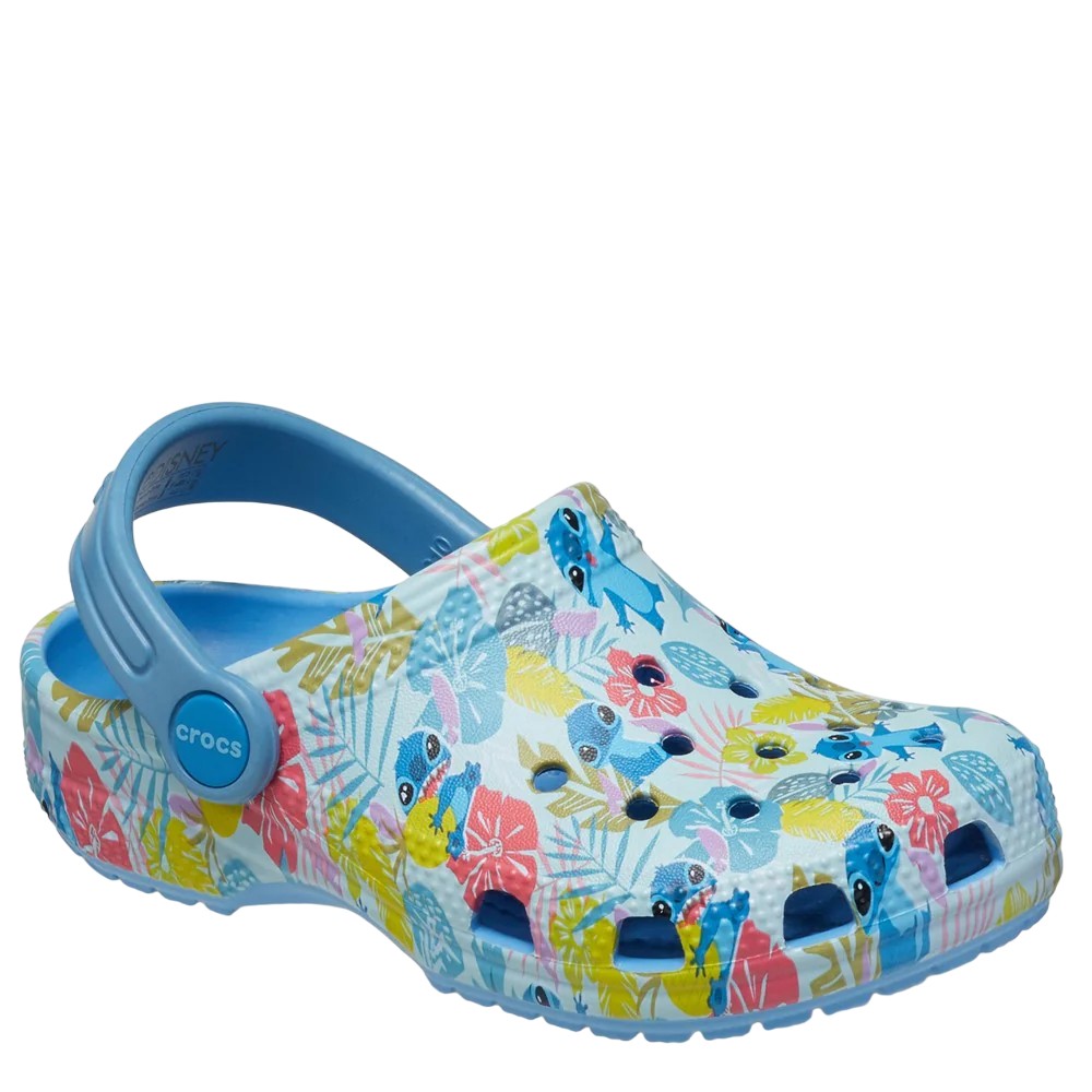 Oxygen Blue - Front - Crocs Toddler Stitch Clogs