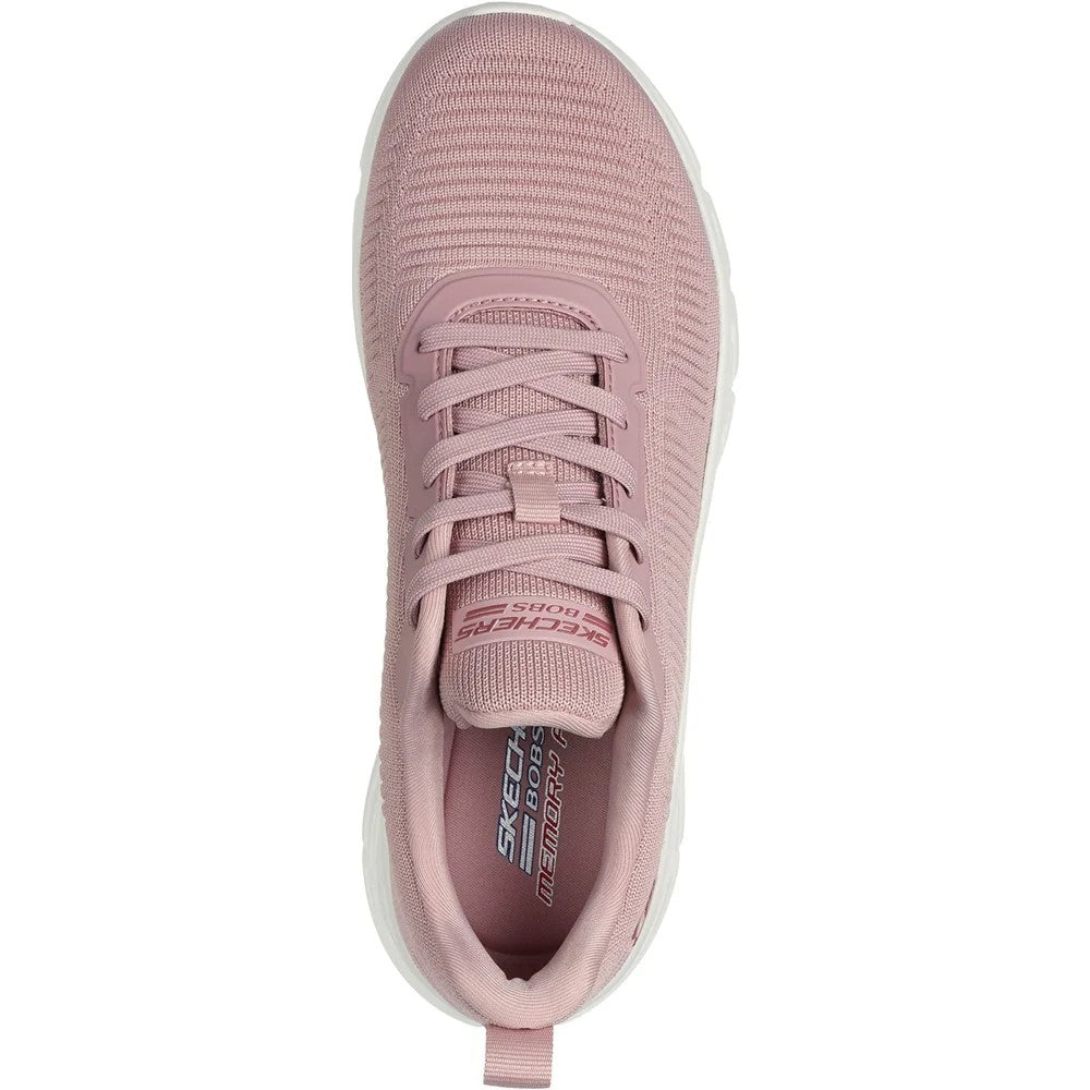 Blush - Side - Skechers Womens-Ladies Bobs B Flex Hi Flying Trainers