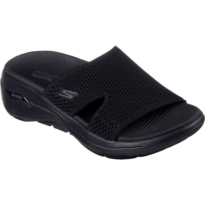 Black - Front - Skechers Womens-Ladies Go Walk Joyful Arch Fit Sandals
